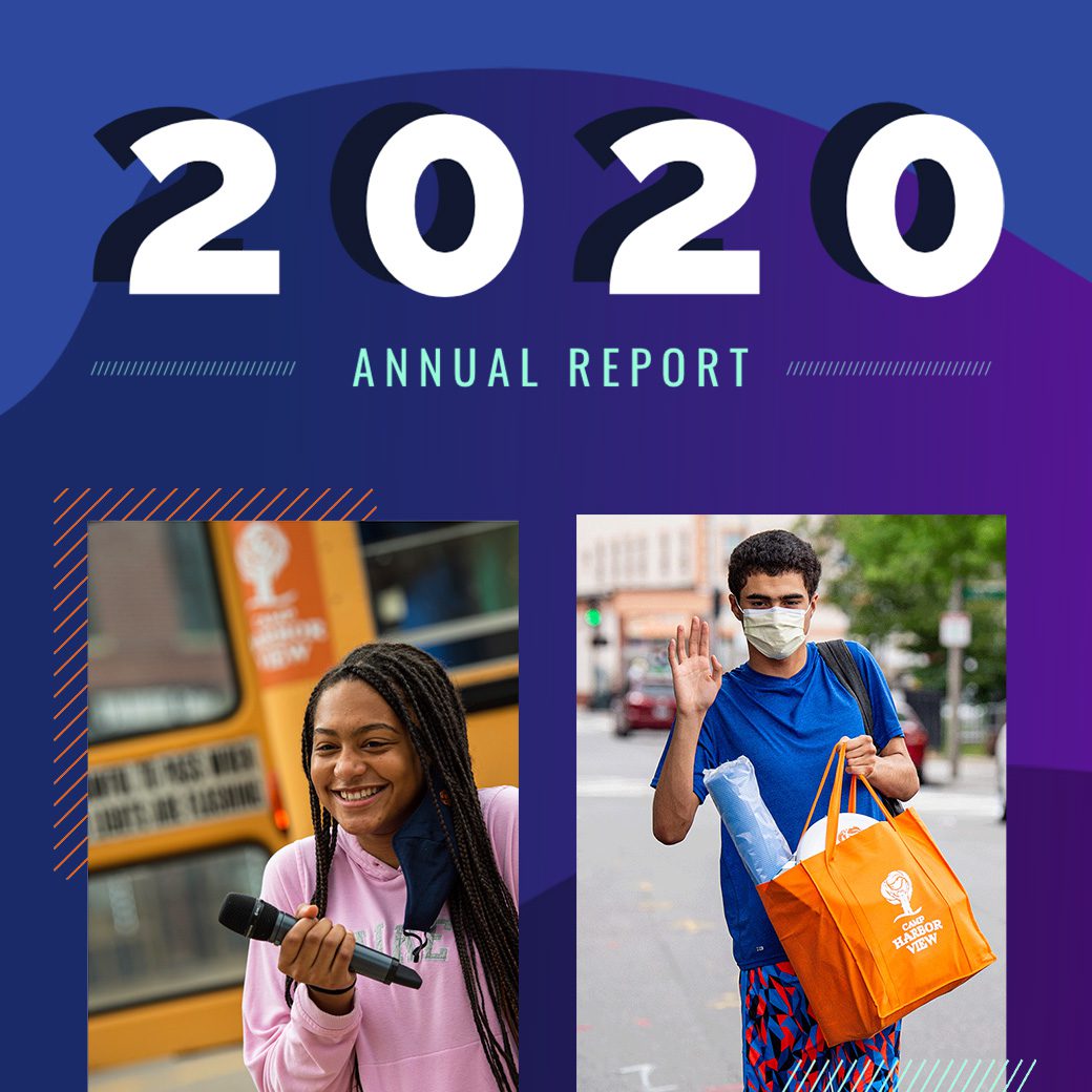 2020 Annual Report (purple background with photos of teens)