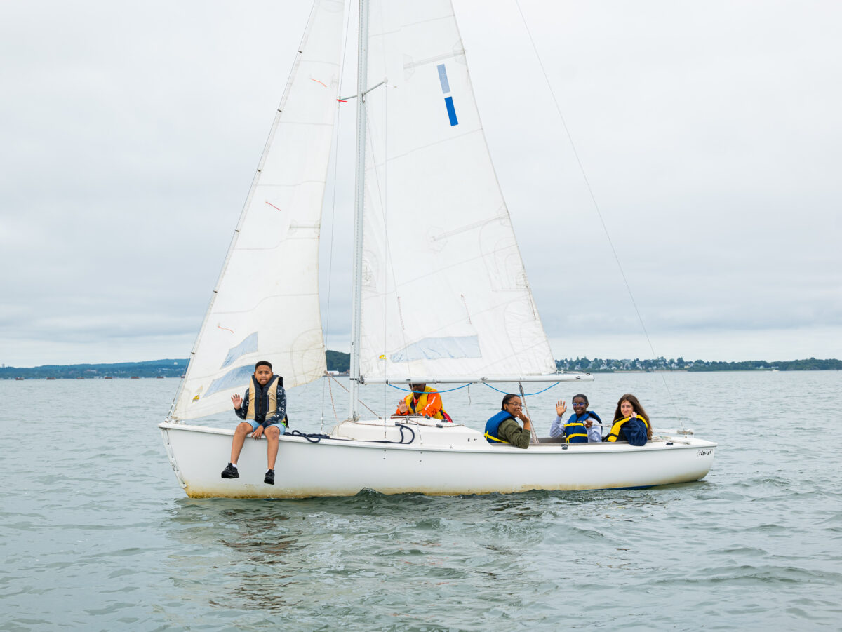 Campers sailing