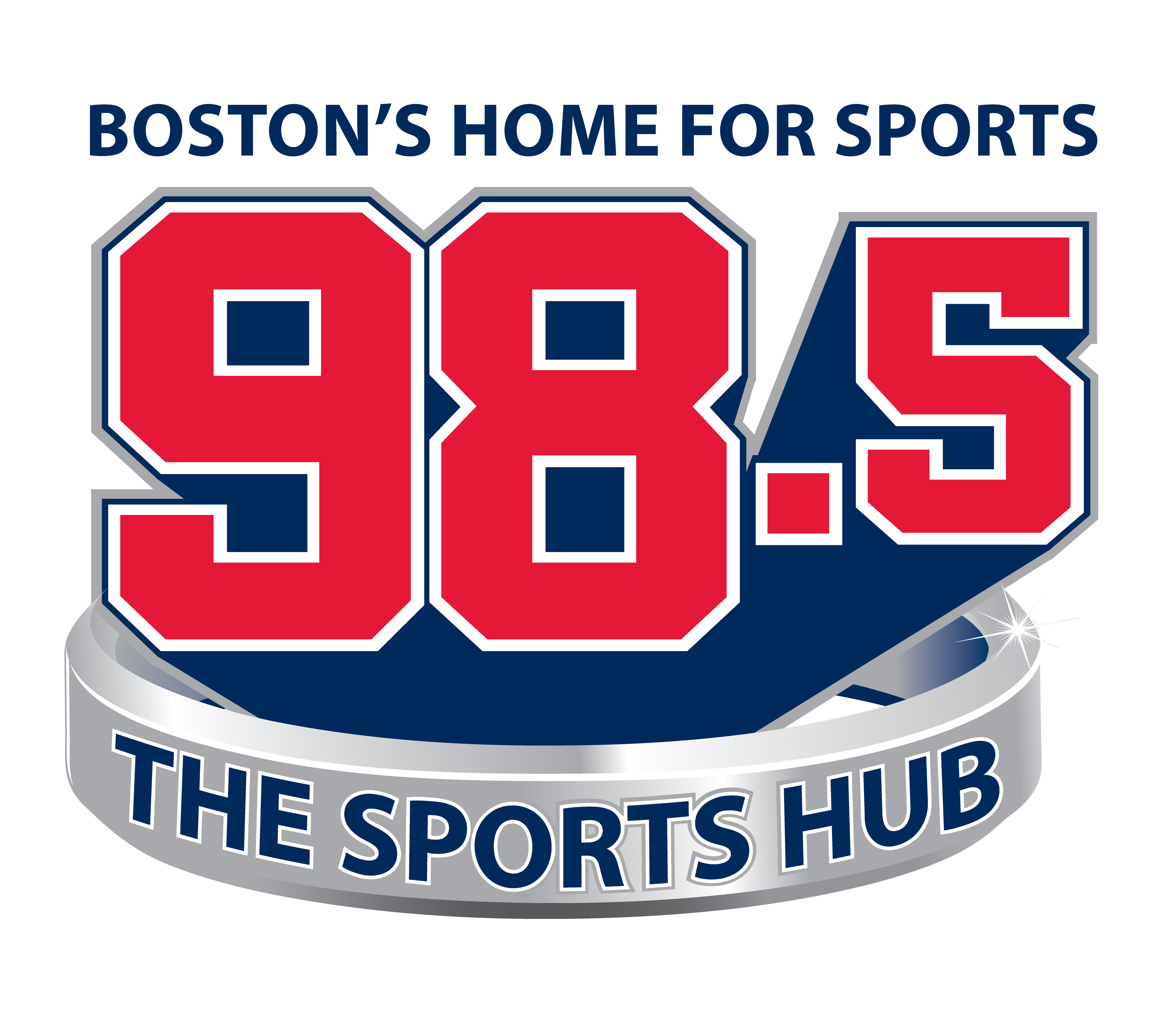 Boston's Home for Sports - 98.5, The Sports Hub, logo