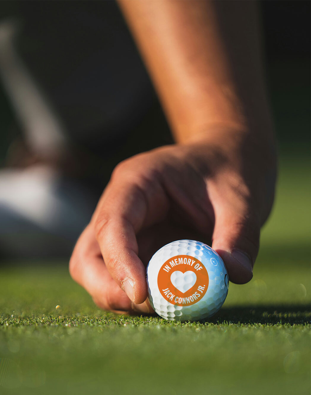 Jack Connors logo golf ball